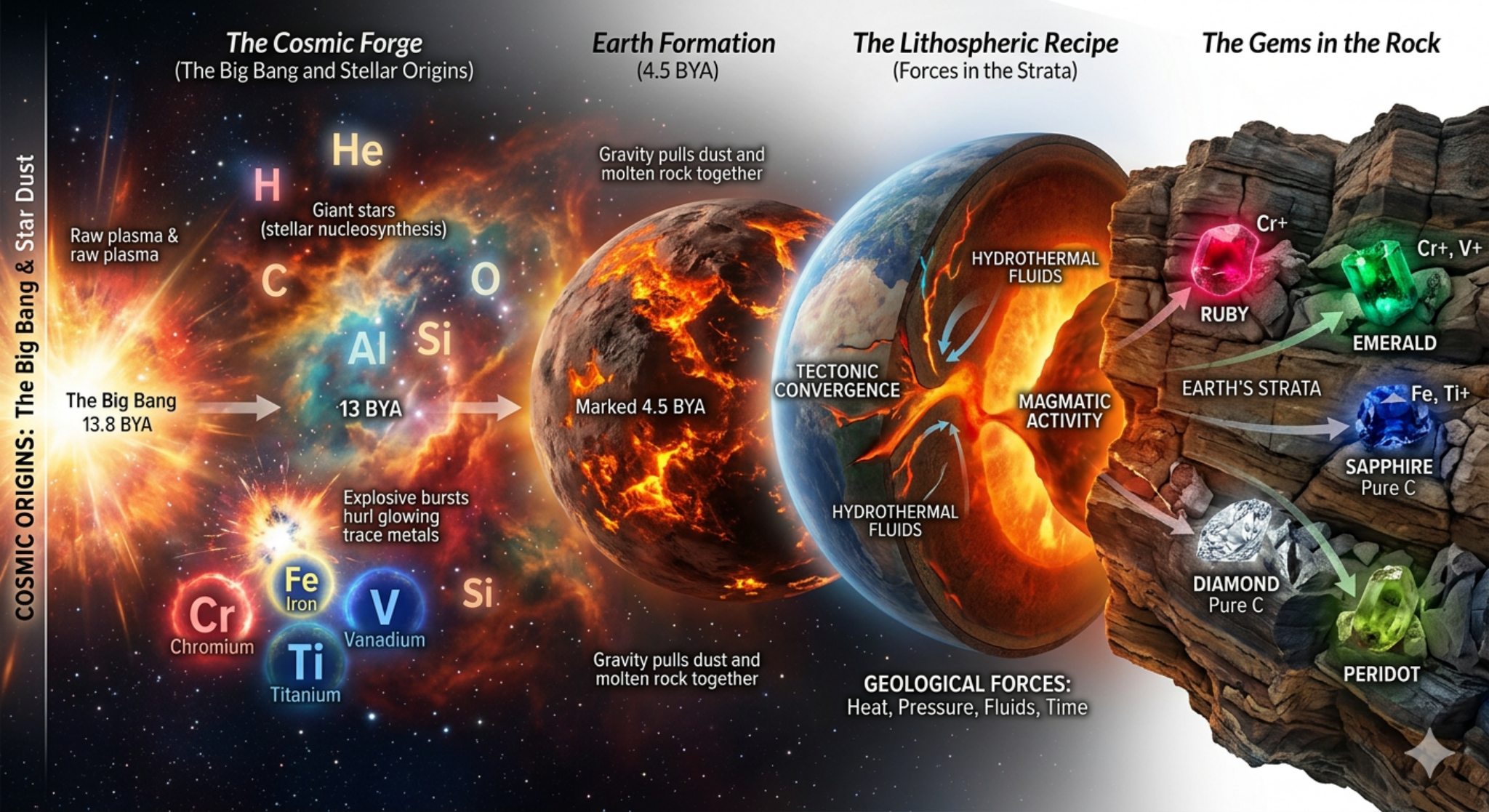 Gem formation and origin of value